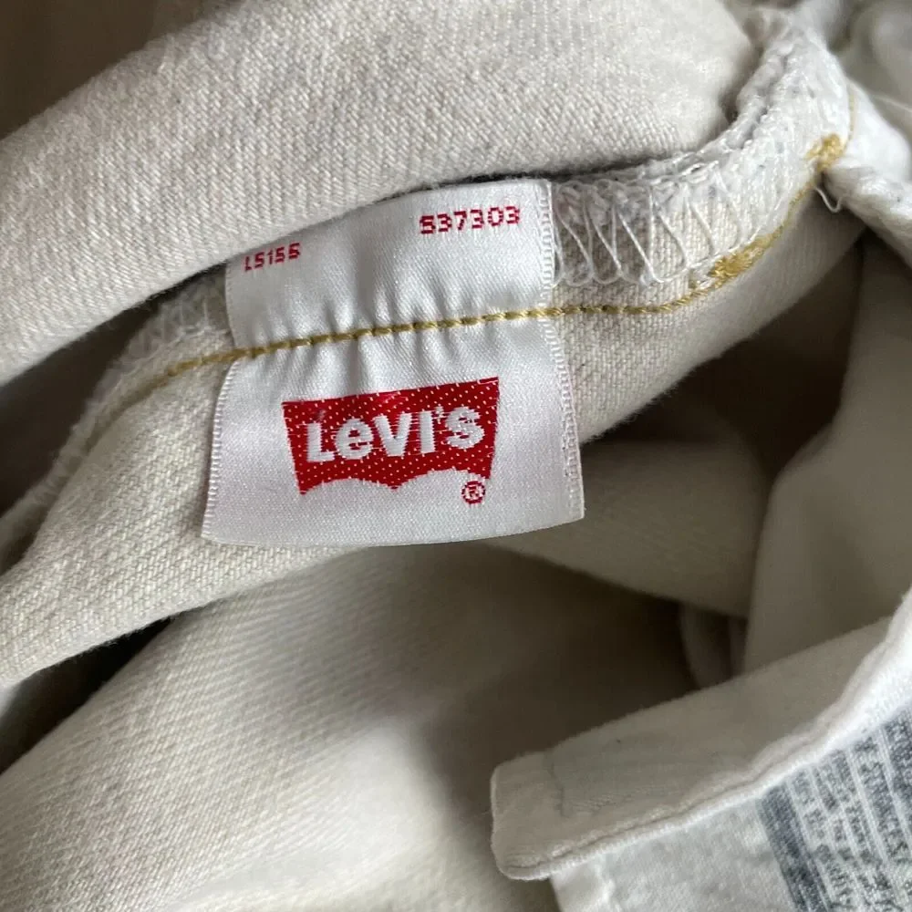 Vintage Levi's 501 XX Jeans Men 38 (Fits 34x29) Beige Straight Leg Grunge‎ Y2K